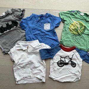 Set of 5 Tee Shirts Baby  Boy ( Varies 6-18 months )